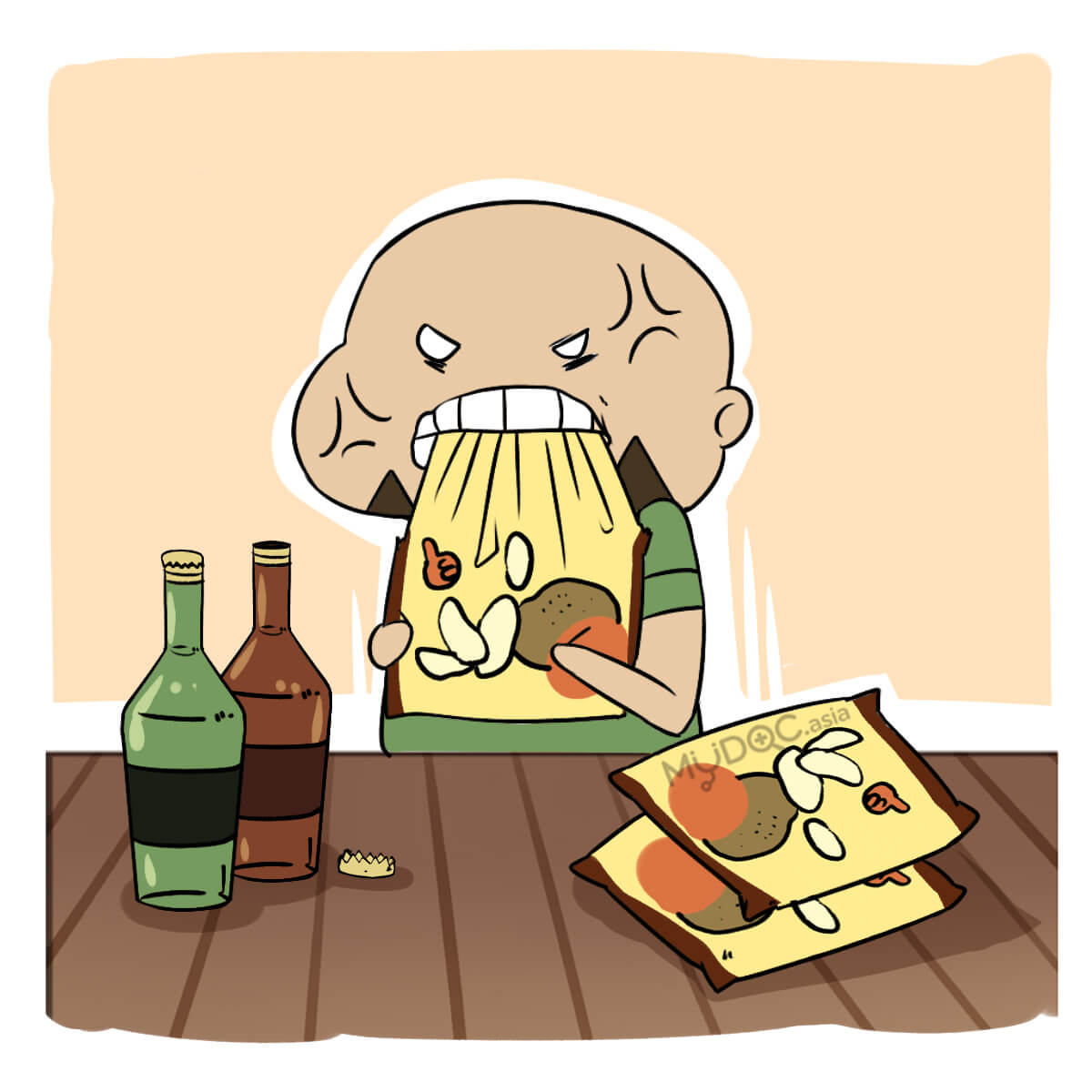 Don't use your teeth to bite anything other than food