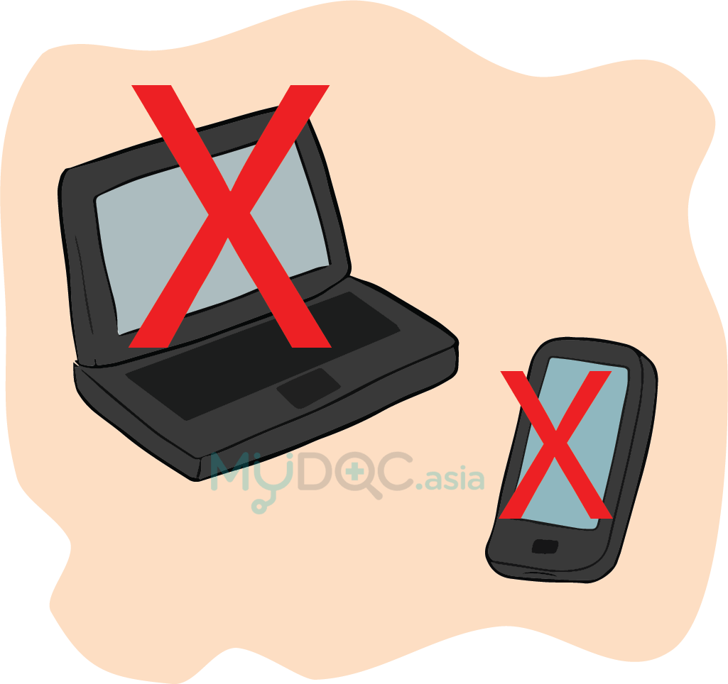 Did you know that the blue light from electronic devices can affect our sleep?