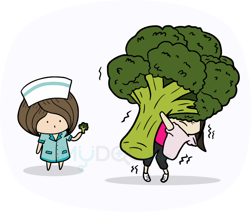 Broccoli is a good source of protein
