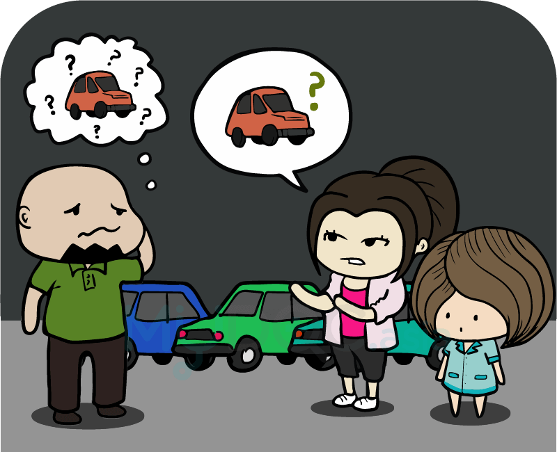 Juliet Dollah Shalini carpark