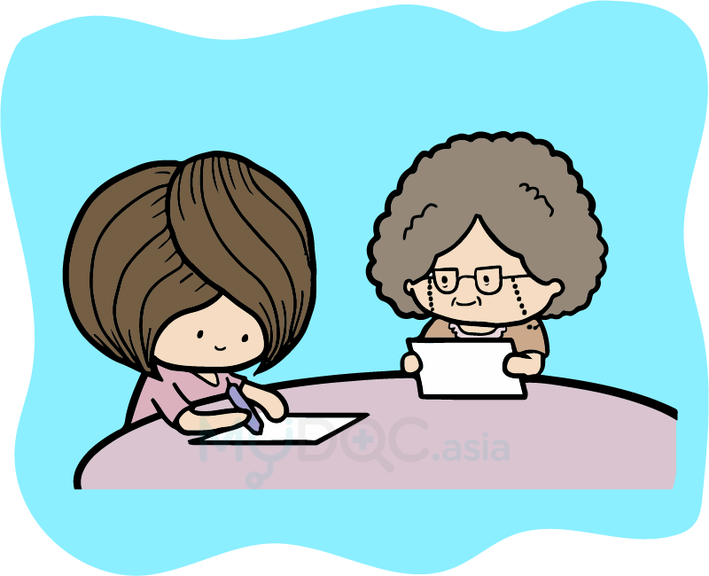 Juliet writing down on paper what she's grateful for