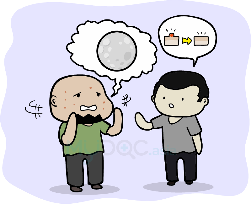 just leave it your acne will recover