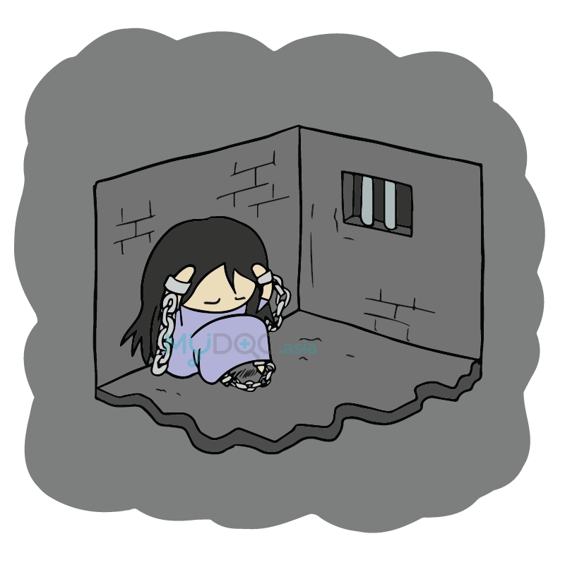 躲在小黑屋－精神病