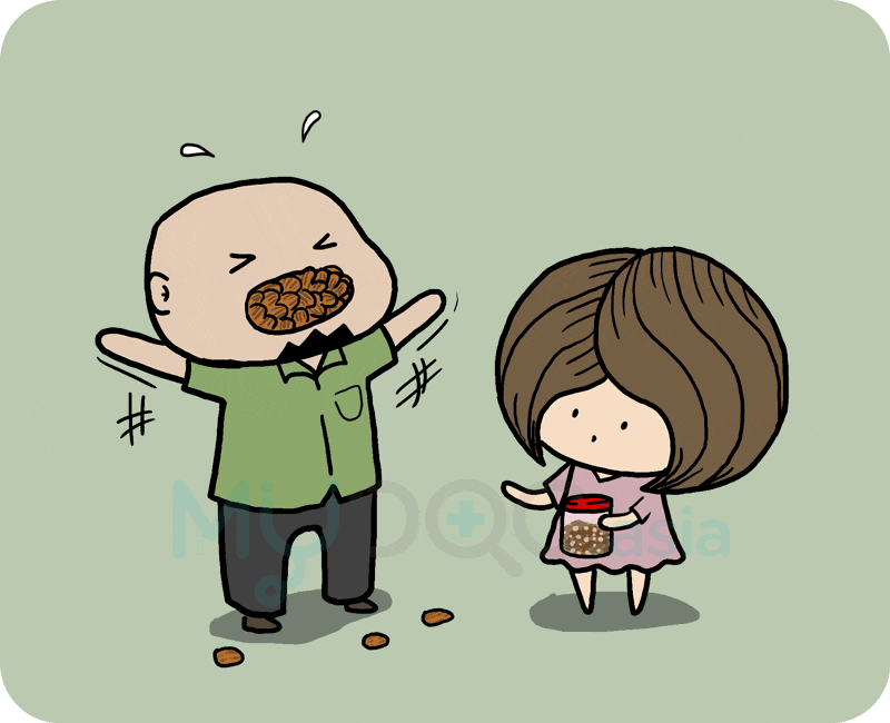 Nuts can cover bad breath