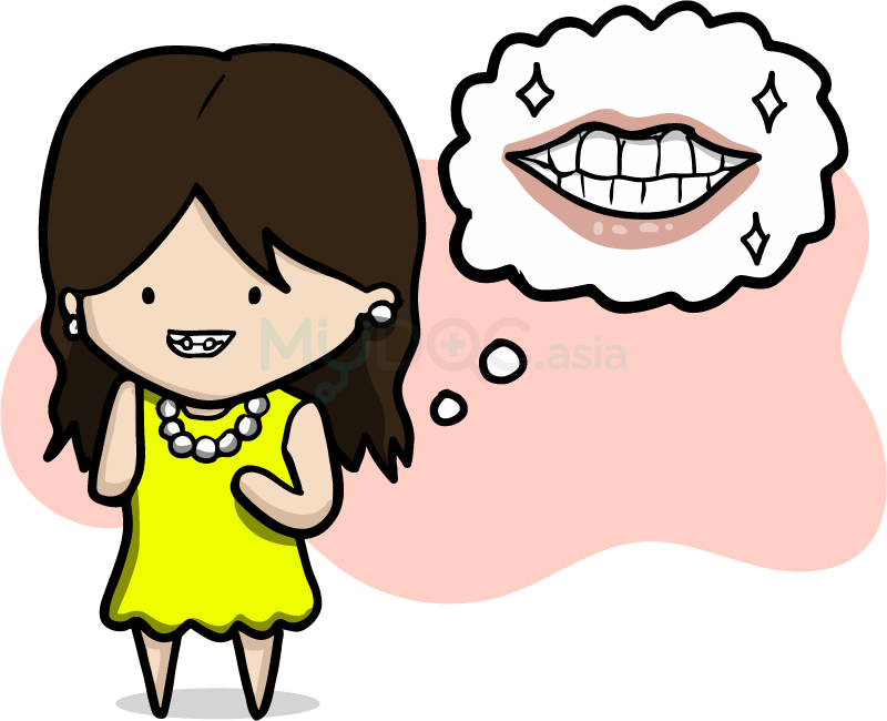 Lisa looking forward to the future when she’ll have nicer teeth