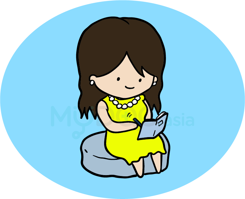 Lisa writing note