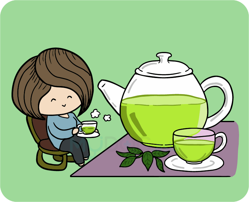 Green tea can cover bad breath