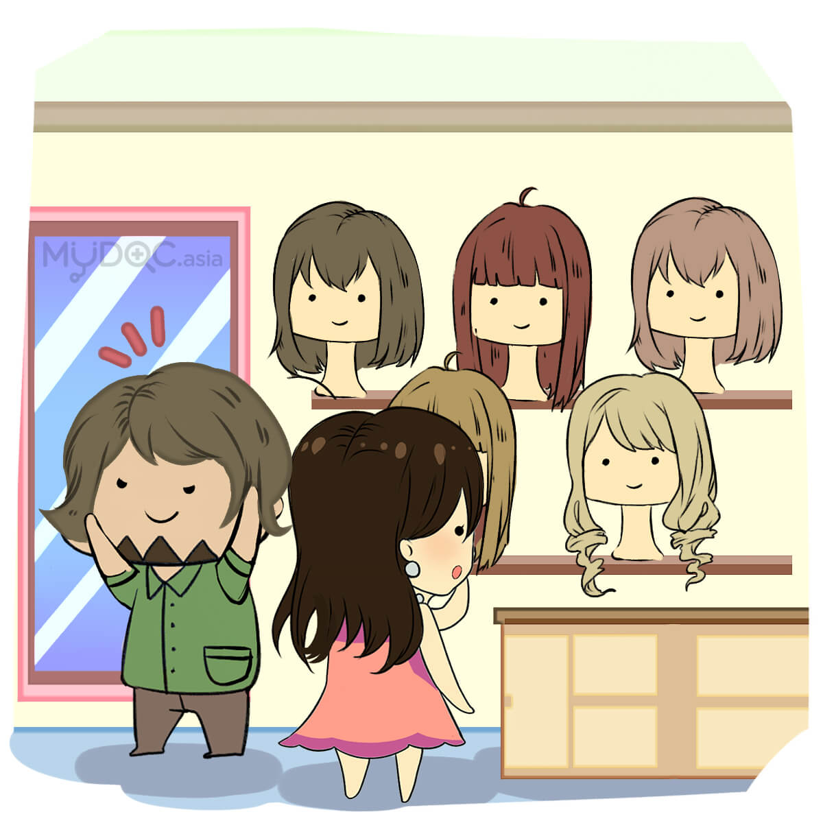 Choosing a wig