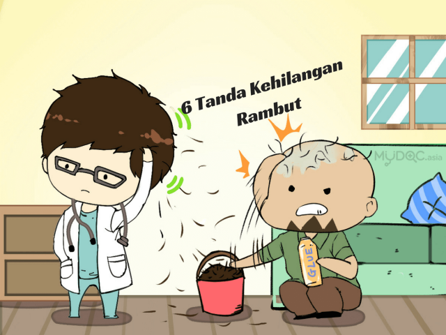 6 Tanda Awal Keguguran Rambut Yang Anda Tidak Sedari