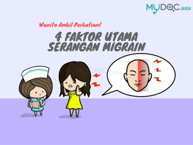 4 Penyebab Utama Migrain Dalam Kalangan Wanita Harus Diambil Perhatian!