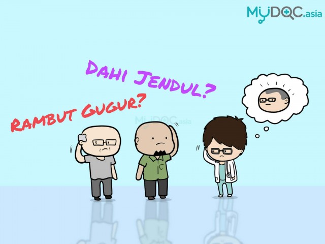 Adakah Anda Mempunyai Masalah Keguguran Rambut atau Ianya Hanya Dahi Luas?
