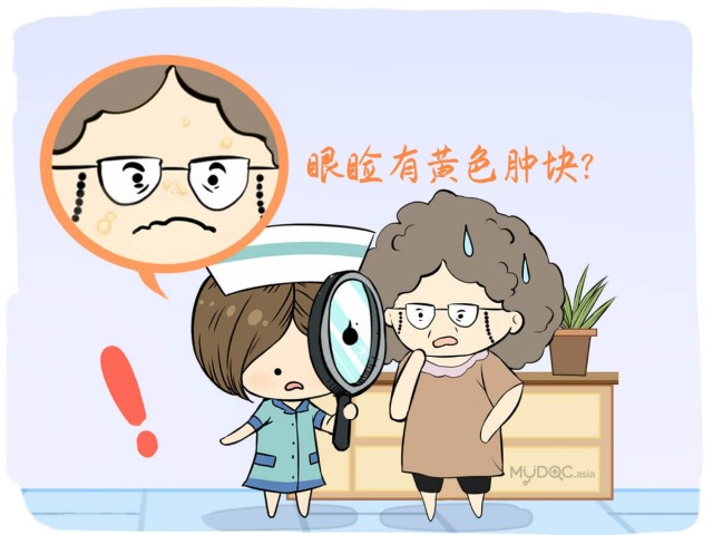 天啊，黄斑瘤？胆固醇爬上妈妈的眼睛！